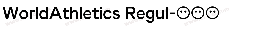 WorldAthletics Regul字体转换